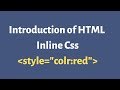 how to apply css in html - inline css - internal css in html