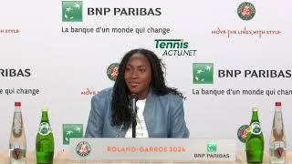 Tennis - Roland-Garros 2024 - Coco Gauff : "If I want to be the player I want to become... "