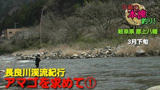 【平蔵の本流釣り!】#1 長良川渓流紀行 アマゴを求めて① 3月下旬 ZEROで狙うアマゴ釣り！