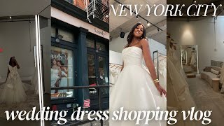 wedding dress shopping in nyc: amsale, lovely bride nyc, kleinfeld bridal | #sayyesstothedress