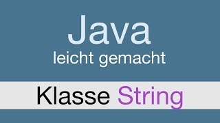Java Programmieren Tutorial | Strings - 010