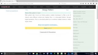 What is filter pattern in Java? | javapedia.net