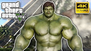 GTA 5 - Hulk Fights Waves of Heavy Military Reinforcement! (4K Ultra HD Gameplay)