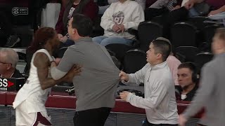 LIVID Coach HELD BACK By Team After Ref Calls A Foul On His Player | Tennessee vs Mississippi State