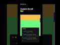 Html Css Custom Scroll Bar