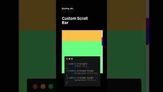 Html Css Custom Scroll Bar