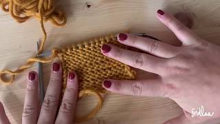 Tutorial knitting: purl stitches I Stricken: linke Maschen