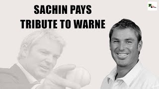 Sachin Tendulkar pays tribute to Shane Warne | RIPWarnie