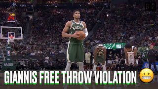 Giannis Gets Hit With Another 10 Second Free Throw Violation