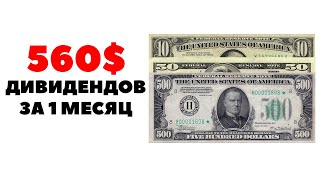 ✅ +560$ дивидендов за 1 месяц. Как получать высокие дивиденды в долларах?