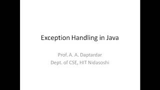 OOC MODULE 3 - Exception Handling Part 1