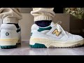 Aime Leon Dore New Balance 550 SS21 Natural Green Yellow On-Feet + Sizing