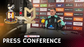 PRESS CONFERENCE: Alexander previews MK Dons clash