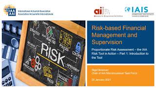 Webinar mini-series: Proportionate Risk Assessment – The IAA Risk Tool in Action