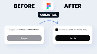 How to Animate a Sign Up Screen Checkbox and Enable Button for Mobile App | Figma Tutorial