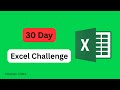 30 Day Excel Challenge | Full Course (14+ hours) | #excel #dataanalysis #dataanalytics