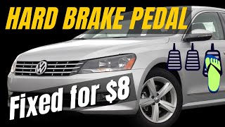 Hard Weak Brake Pedal DIY Fix (VW Golf, Jetta, Passat, CC)