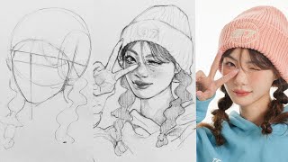How to draw a face using Loomis Method | Rini8sh