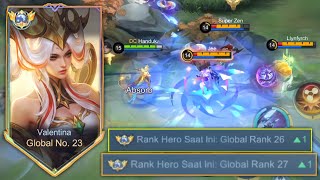 GLOBAL VALENTINA MODE PUSH MMR!! LETSGO OTW GLOBAL 10AN!! - MOBILE LEGENDS