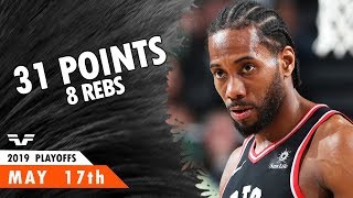 Kawhi Leonard - ECF Game 2 - 2019 NBA Playoffs - Raptors vs Bucks - 31 Pts, 8 Rebs