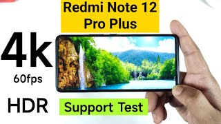 Redmi Note 12 Pro Plus 4k HDR 60fps Support Test in YouTube #redminote12proplus