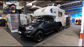 Tischer Trail Box 260 SD pick-up Camper all new model Ford Ranger  walkaround and interior K258