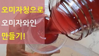 (Eng sub)와인보다 맛있는, 오미자청으로 만든 오미자 와인! 영상에 상세설명 있어요 ㅣReal simple Korean wine from fruit extract