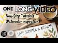 DIVE DEEP into WATERCOLOR - SIX HOURS of nonstop realtime beginner friendly tutorials