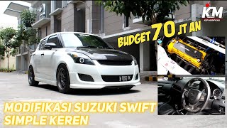 MODIFIKASI SIMPLE KEREN SUZUKI SWIFT | BUDGET 70 JT AN||white edition