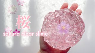 🌸桜のクリアスライム🌸 | clear slime 클리어 슬라임 史莱姆 | ASMR