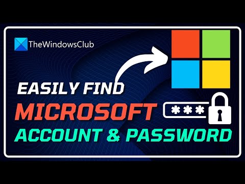 How do I find out my Microsoft account name and password?