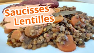 SAUCISSES LENTILLES MAISON avec la cocote SEB CLIPSO 😀