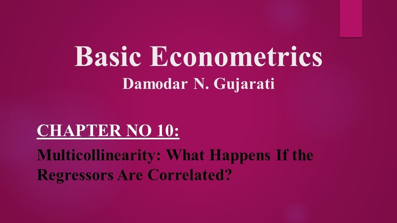 Basic Econometrics By D.N. Gujarati - Chapter 10 2/2 (Urdu/Hindi) - YouTube