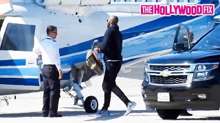 Kobe Bryant Boards A Helicopter Before Crashing With His Daughter Gianna In Calabasas, CA