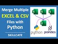 MERGE/COMBINE Multiple Excel Files (.XLSX + .CSV) into One File ⚡️ In 1 Minute ⚡️ With Python
