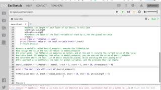 Breaking EarSketch - Functions returning values