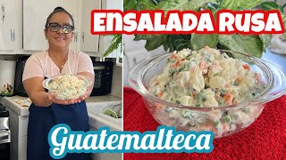 ENSALADA RUSA GUATEMALTECA que te sacara de apuros en fiestas y cumpleaños 😱