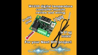 W1209 temperature control module review and setup in tagalog