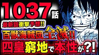 【ワンピース 最新話衝撃予想】百獣海賊団全滅？四皇カイドウが窮地！まさかの本性が露呈する？！(予想妄想考察)