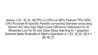 TPU Explained | How Tensor Processing Units Power AI