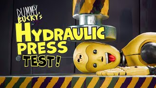 Dummy Bucky’s Hydraulic press test!