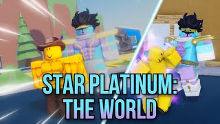Using Star Platinum: The World In Different Roblox JoJo Games