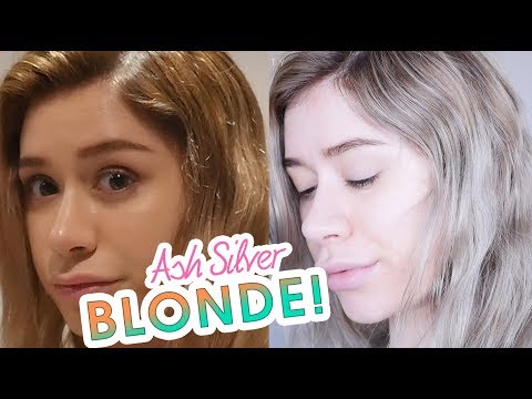 ASH BLONDE HAIR COLOR AT HOME | Silver Hair Ombre DIY ASH BLONDE HAIR COLOR AT HOME | Silver Hair Ombre DIY