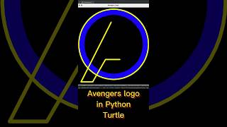 How to draw Avengers logo in Python Turtle | Marvel's #python #coding #turtle turtle