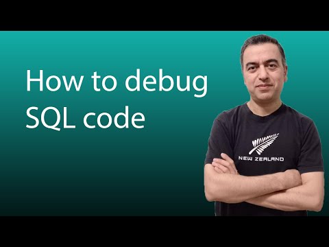How to debug SQL code