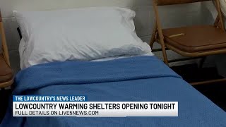 VIDEO: Warming shelters to open across Lowcountry ahead of freezing temperatures