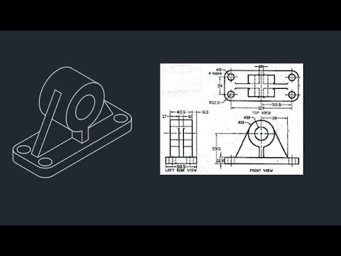 Autocad Isometric Drawing Exercise - YouTube