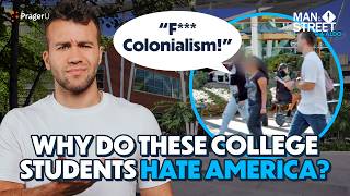 Will University Students Proudly Take a U.S. Flag? | Man on The Street | PragerU