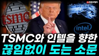 TSMC와 인텔을 향한 끊임없이 도는 소문! 트럼프가 억지로 욱여넣는 두 종목에 필라델피아 반도체 지수 앞으로의 방향은?