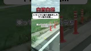 【自業自得】トラックに煽り運転をしたヤン車の末路...